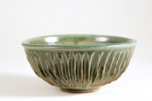 Carving Green Bowl