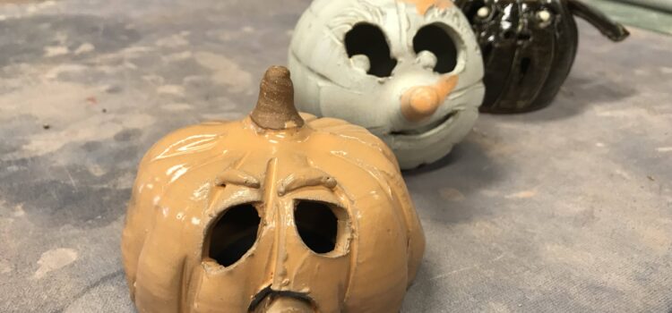 Ceramic Pumpkin Carving